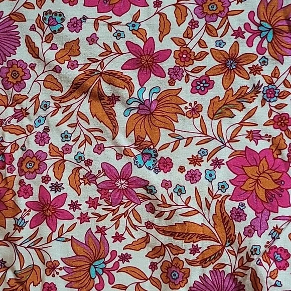 NATURAL LIFE Pink, Orange and White Floral Women's Size SMALL Dress - Picture 5 of 7